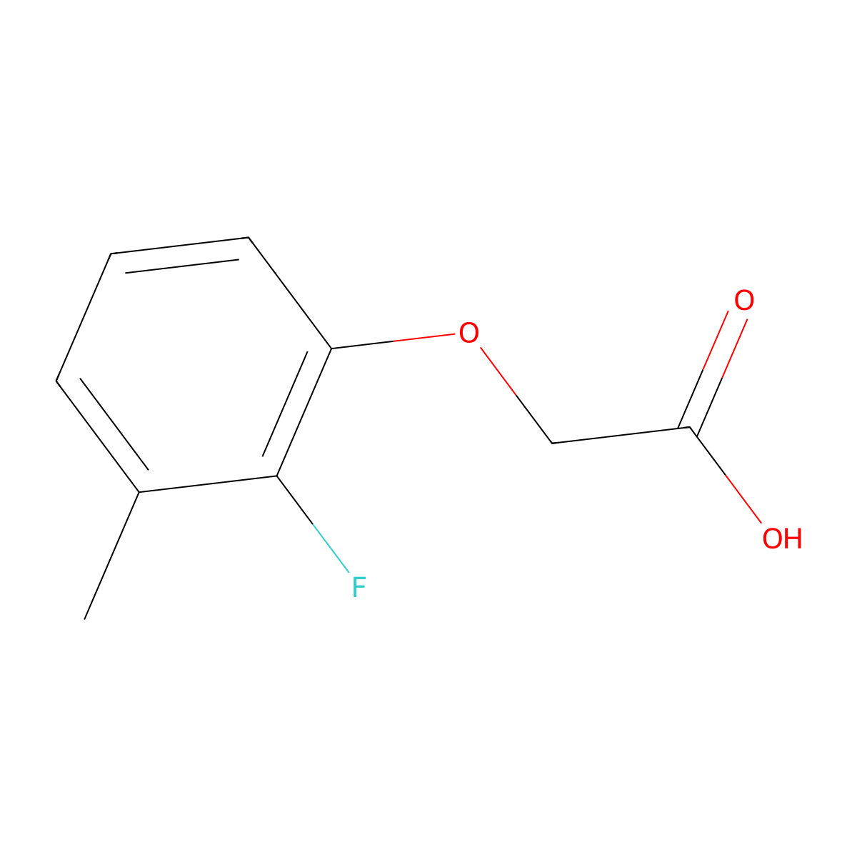 2-(2-Fluoro-3-methylphenoxy)acetic acid molecular structure, CAS 714251-65-7