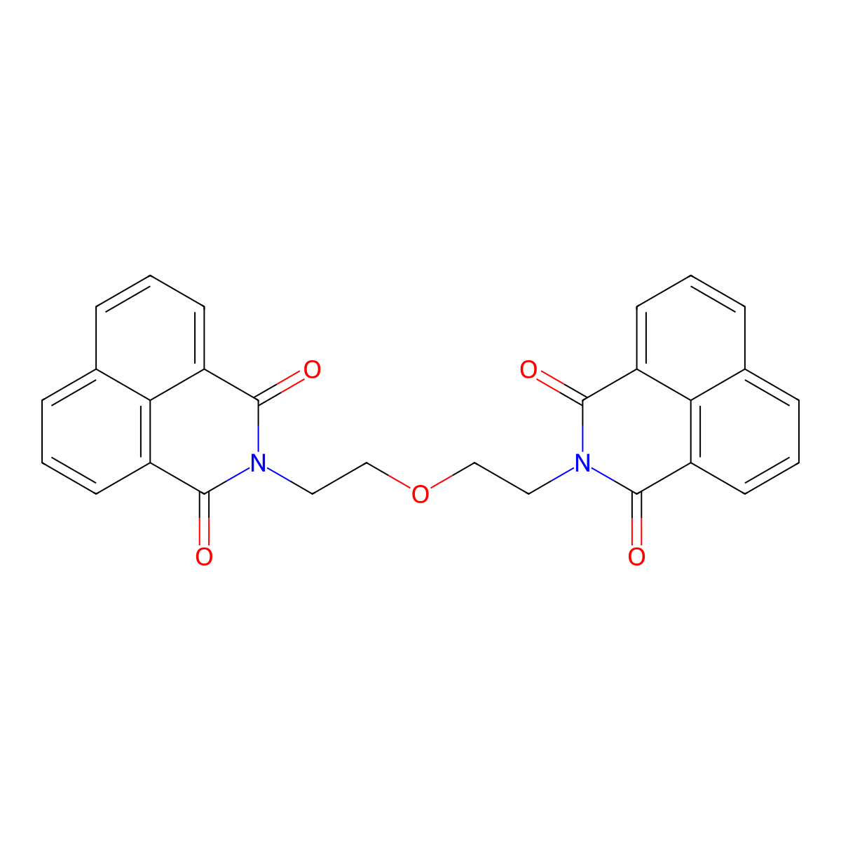 2-[2-[2-(1,3-Dioxobenzo[de]isoquinolin-2-yl)ethoxy]ethyl]benzo[de]isoquinoline-1,3-dione molecular structure, CAS 714261-18-4