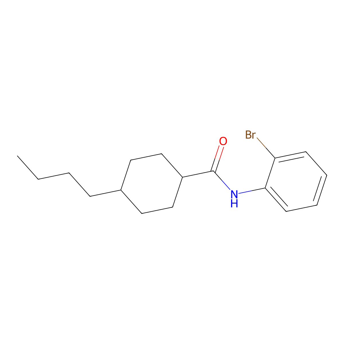 N-(2-bromophenyl)-4-butylcyclohexane-1-carboxamide molecular structure, CAS 714261-70-8