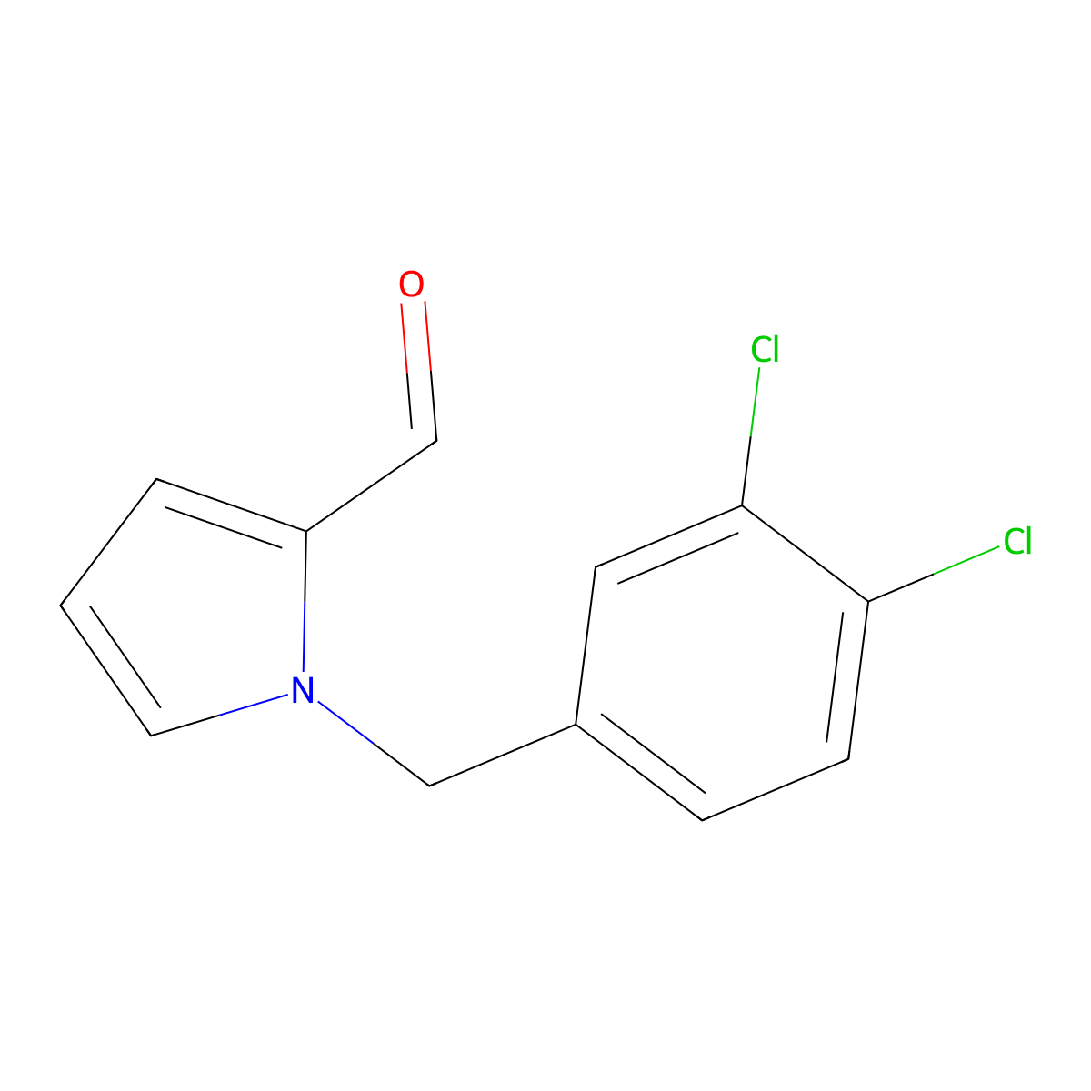 1-(3,4-Dichloro-benzyl)-1H-pyrrole-2-carbaldehyde molecular structure, CAS 714278-18-9