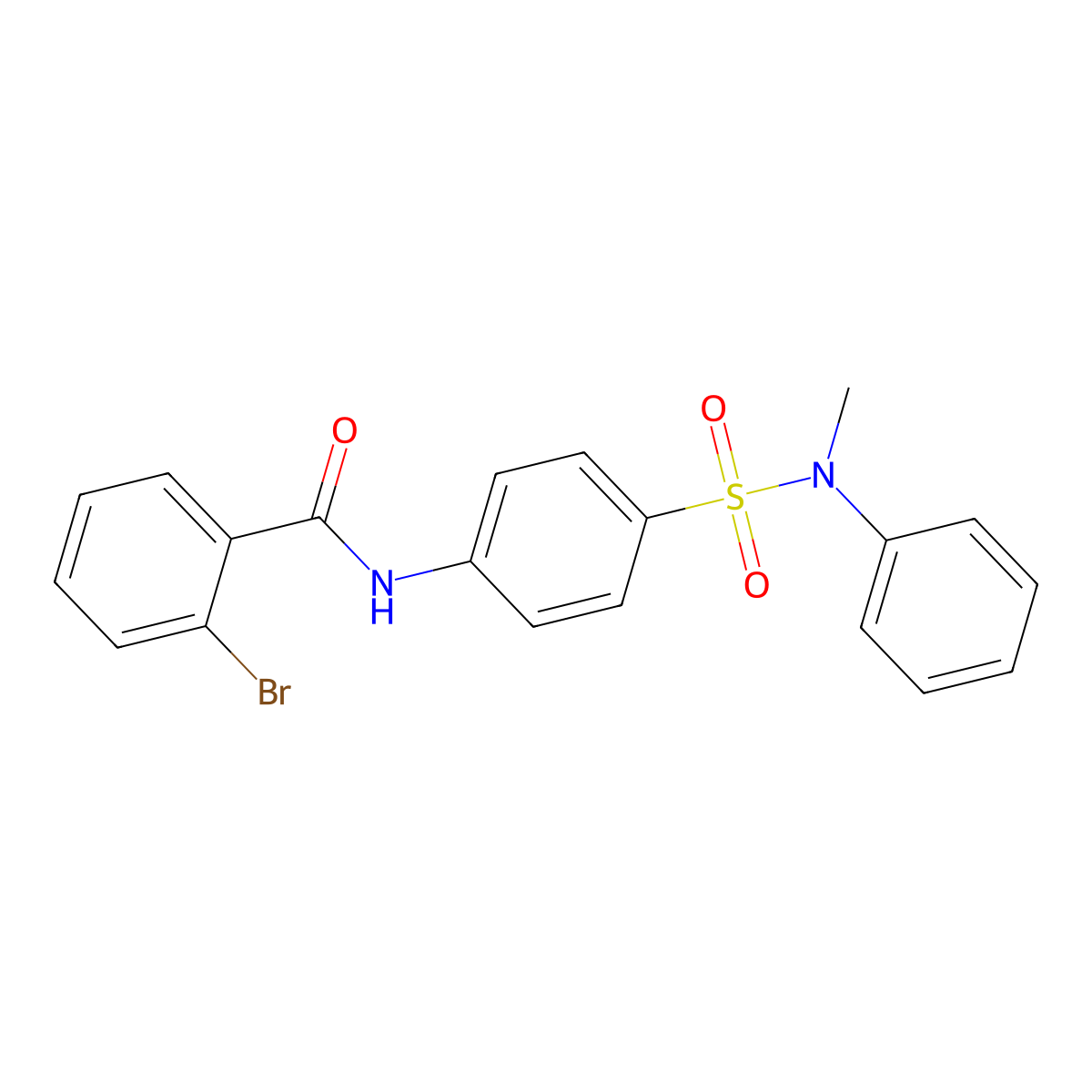 2-bromo-N-[4-[methyl(phenyl)sulfamoyl]phenyl]benzamide molecular structure, CAS 714278-67-8