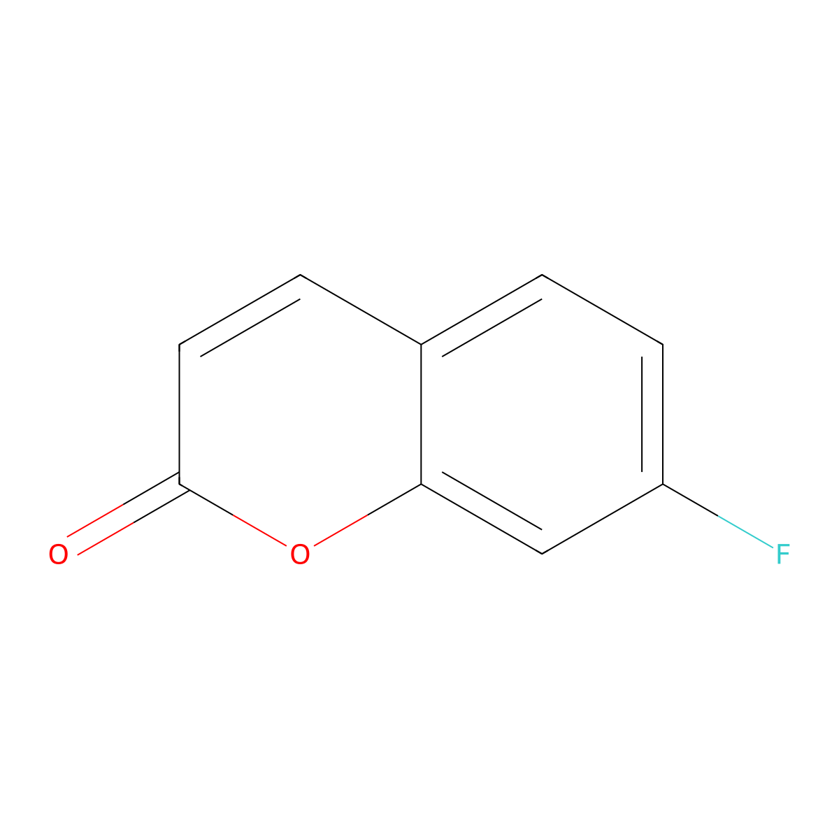 7-Fluoro-2H-chromen-2-one molecular structure, CAS 71428-25-6
