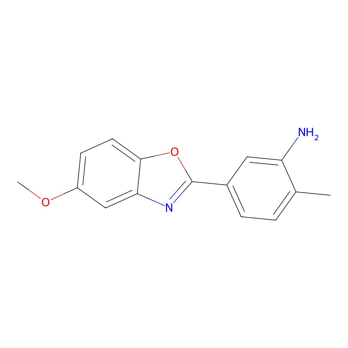 5-(5-Methoxy-1,3-benzoxazol-2-yl)-2-methylaniline molecular structure, CAS 714282-40-3