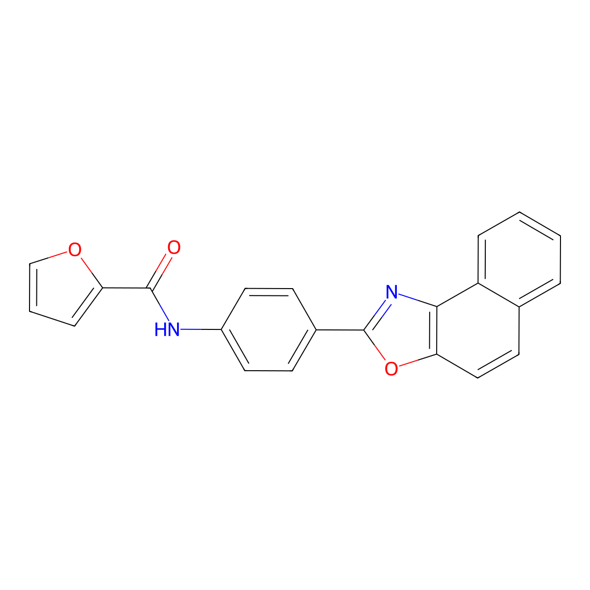 N-[4-(naphtho[1,2-d][1,3]oxazol-2-yl)phenyl]furan-2-carboxamide molecular structure, CAS 714282-44-7