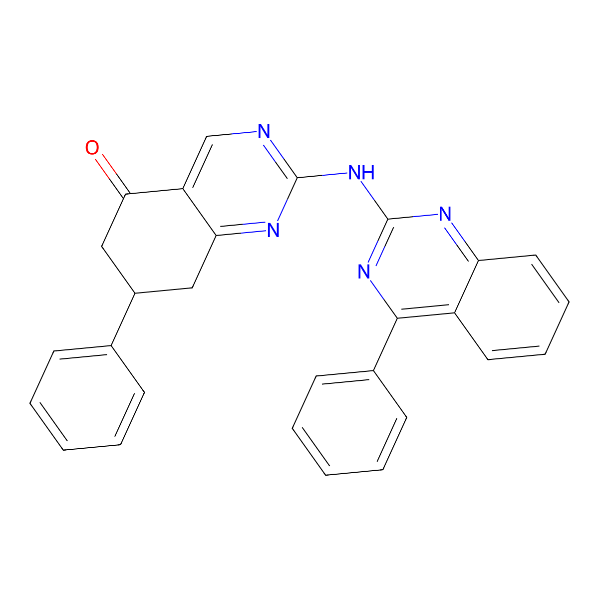 7-phenyl-2-[(4-phenylquinazolin-2-yl)amino]-7,8-dihydroquinazolin-5(6H)-one molecular structure, CAS 714285-10-6