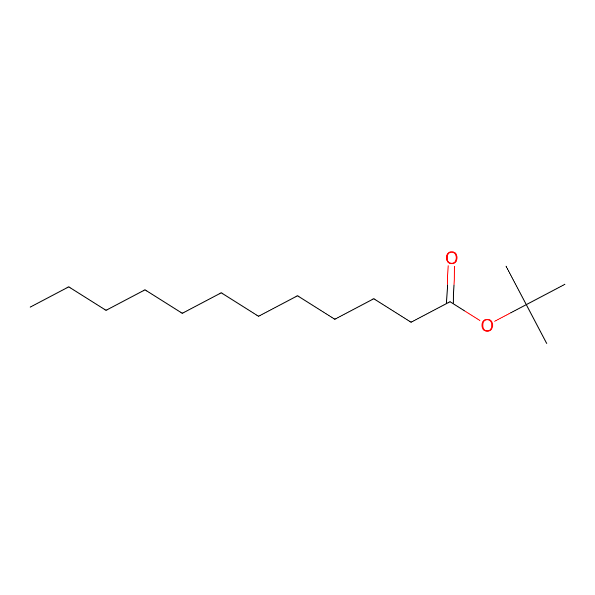 Dodecanoic acid tert-butyl ester molecular structure, CAS 7143-18-2