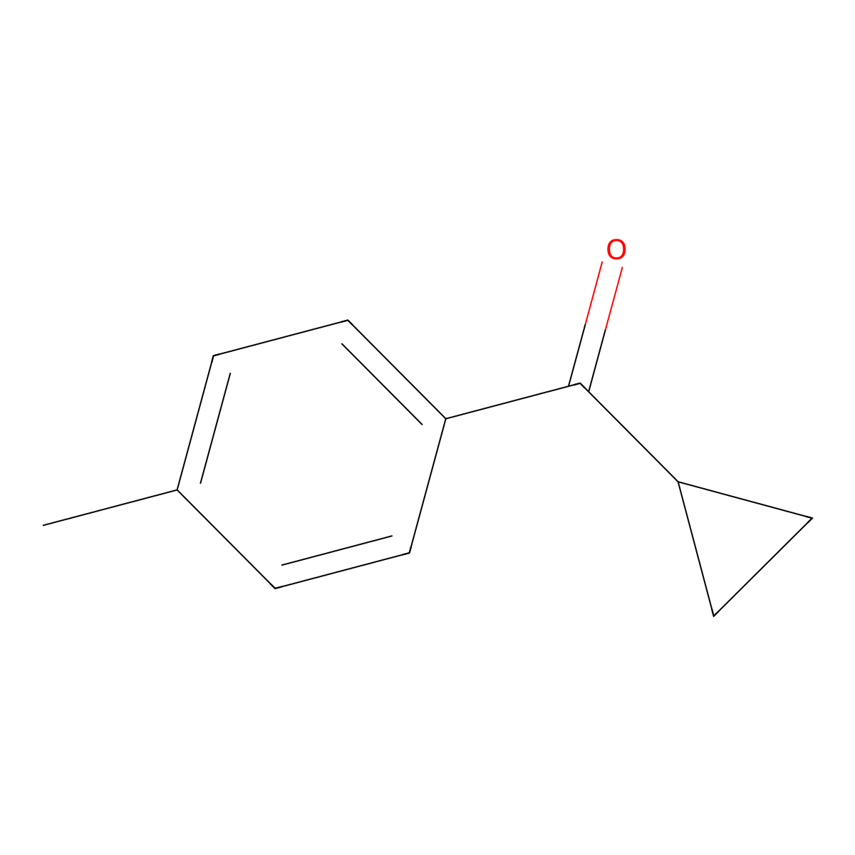 Cyclopropyl p-tolyl ketone molecular structure, CAS 7143-76-2