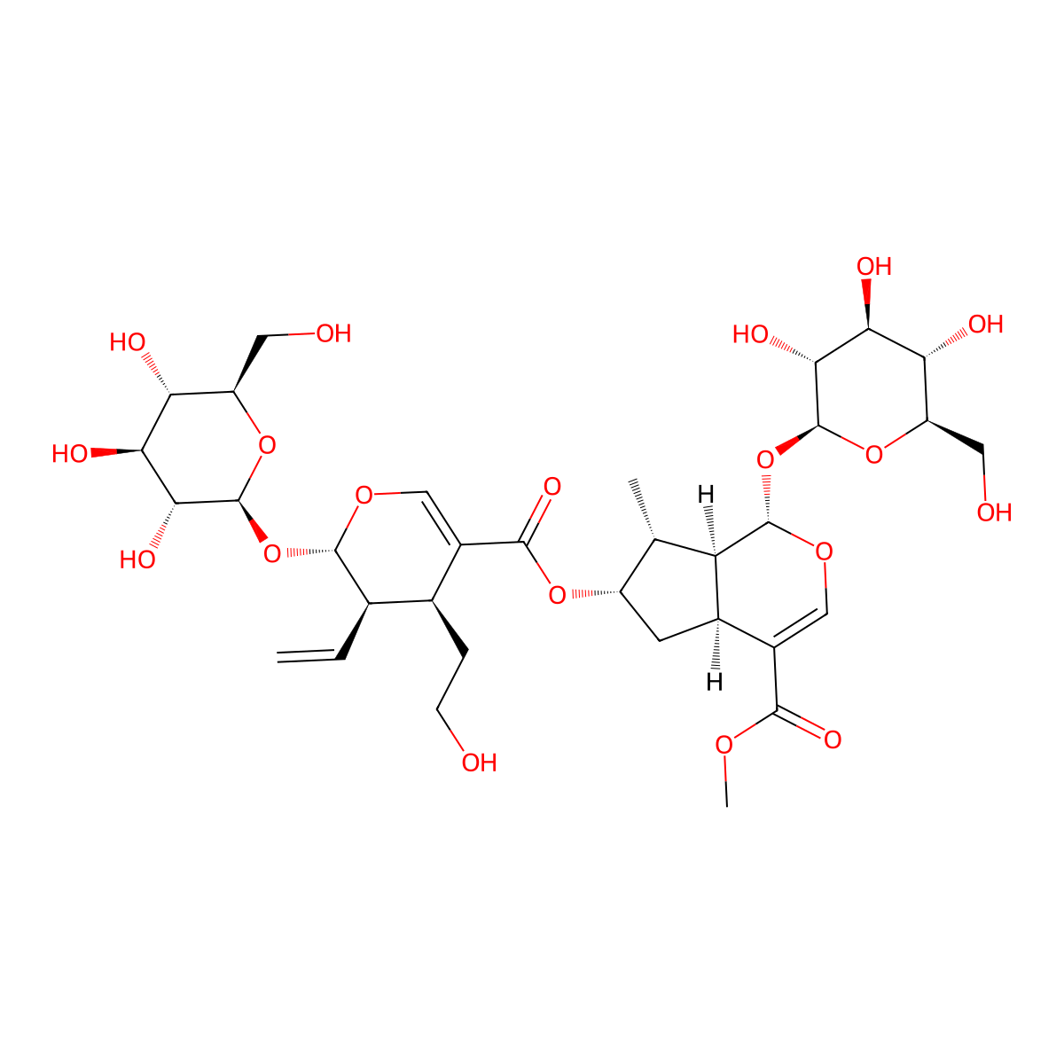 Sylvestroside I molecular structure, CAS 71431-22-6