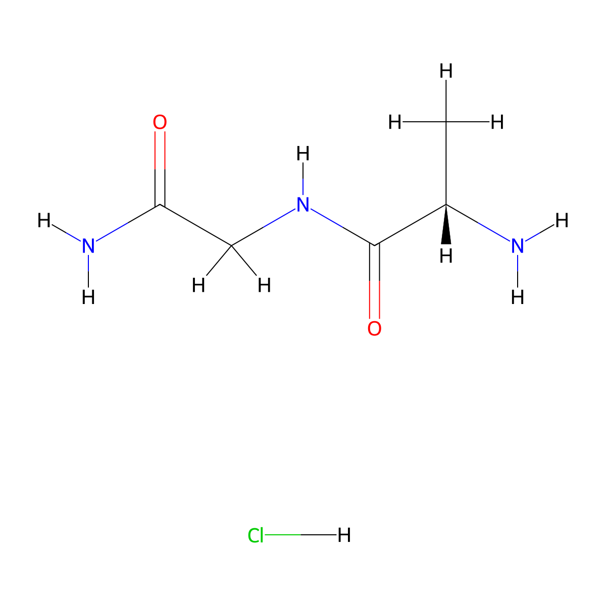 H-Ala-Gly-Nh2 HCl molecular structure, CAS 71431-66-8