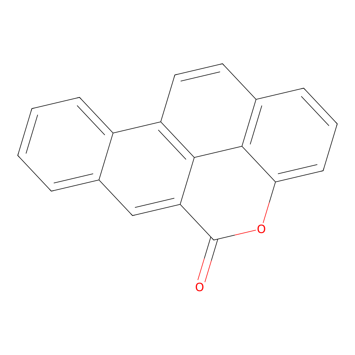 5H-CHRYSENO(4,5-bcd)PYRAN-5-ONE molecular structure, CAS 71432-00-3