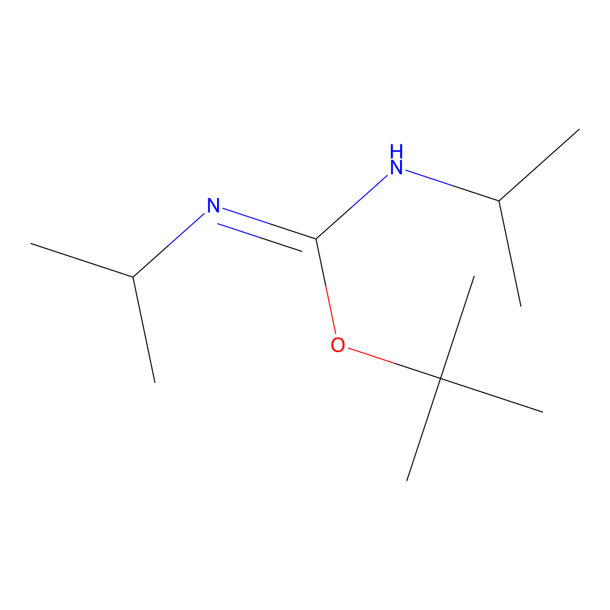 2-tert-Butyl-1,3-diisopropylisourea molecular structure, CAS 71432-55-8