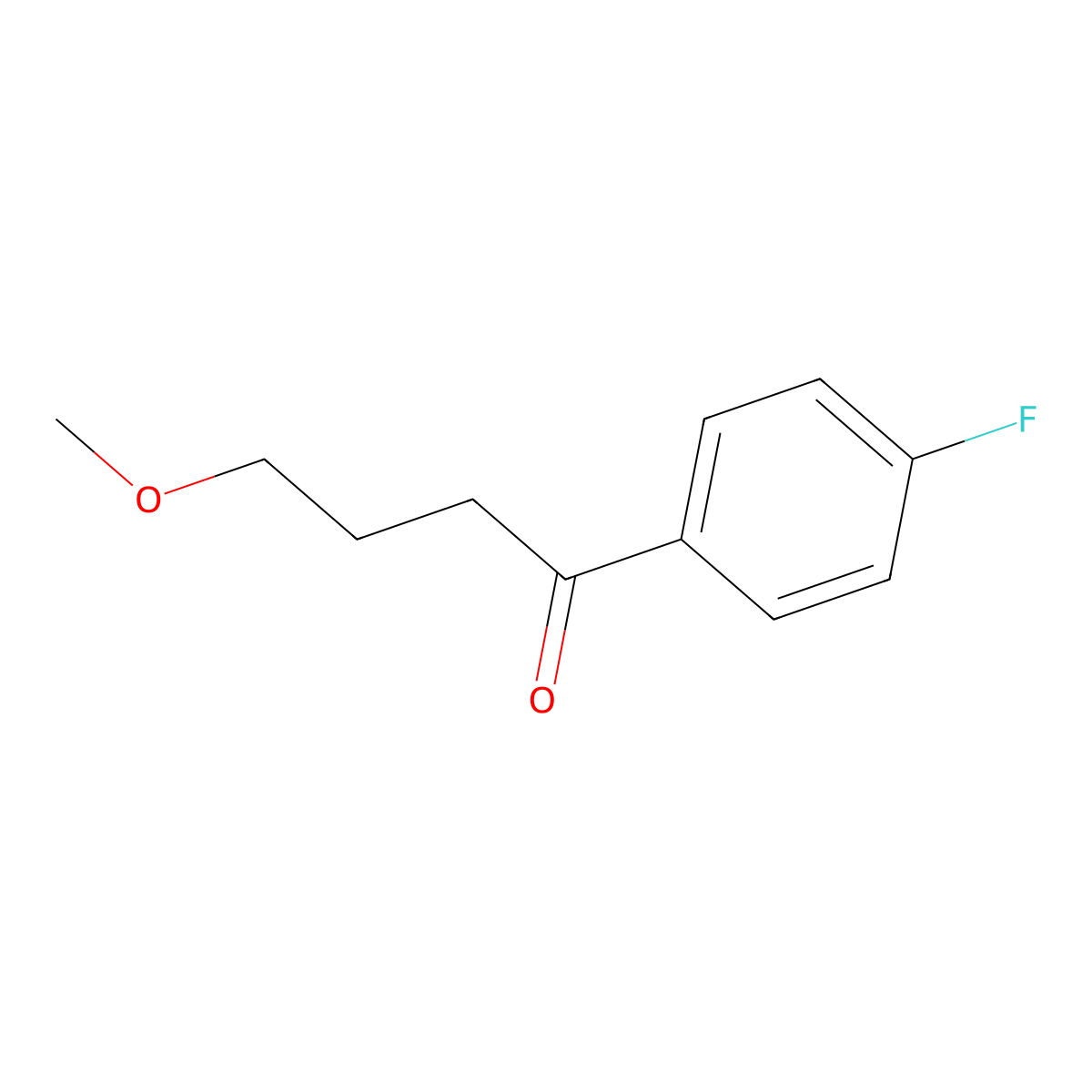 1-(4-Fluorophenyl)-4-methoxybutan-1-one molecular structure, CAS 71434-08-7