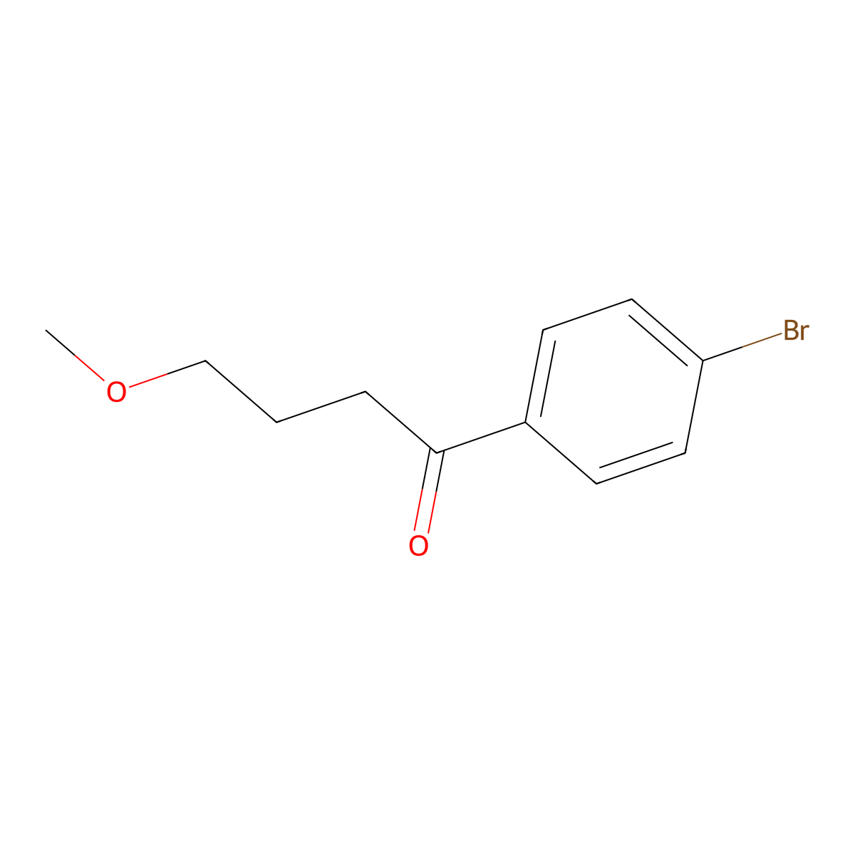 1-(4-Bromophenyl)-4-methoxybutan-1-one molecular structure, CAS 71434-09-8