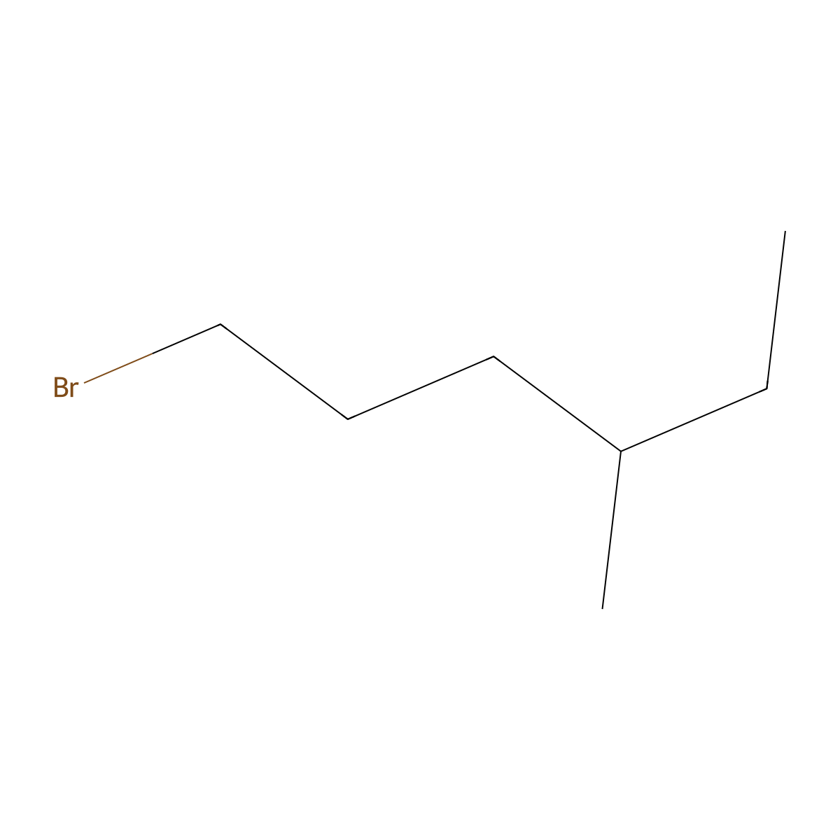 1-Bromo-4-methylhexane molecular structure, CAS 71434-55-4
