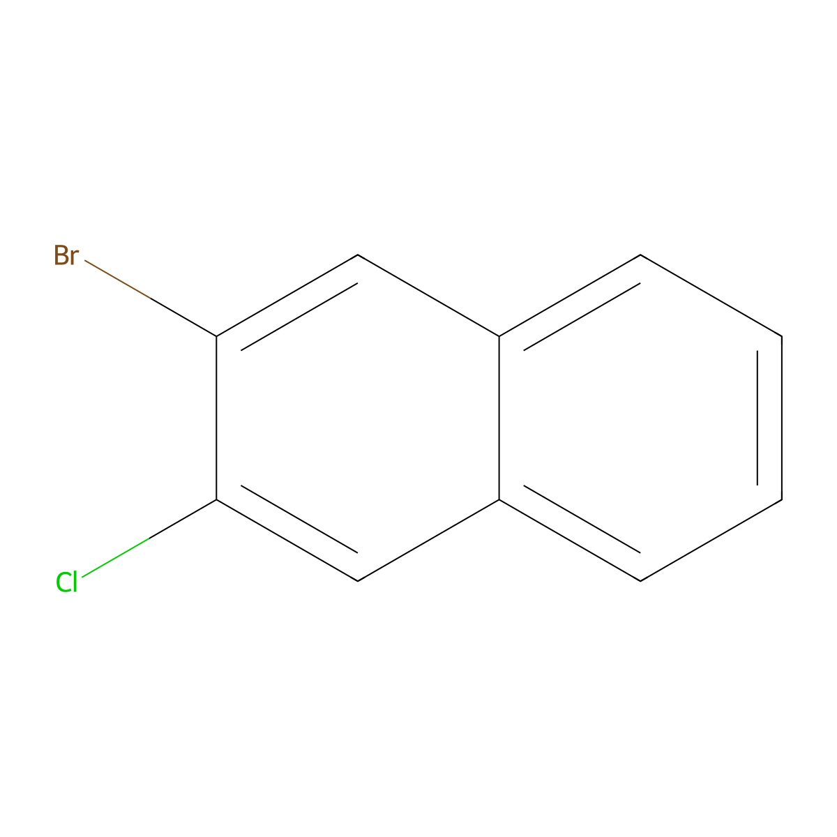 2-Bromo-3-chloronaphthalene molecular structure, CAS 71436-67-4