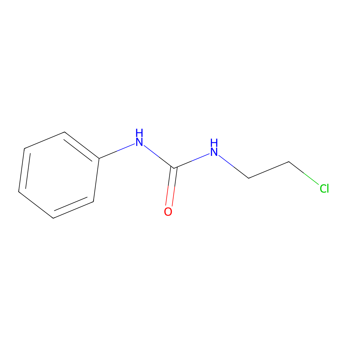 1-(2-Chloroethyl)-3-phenylurea molecular structure, CAS 7144-13-0