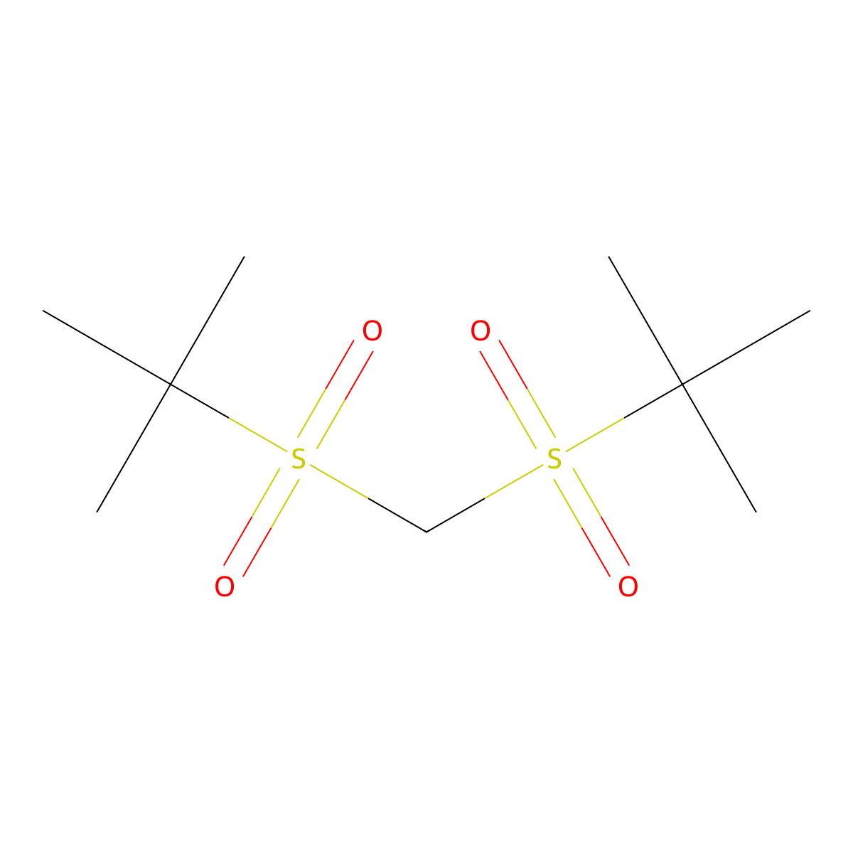 Bis(tert-Butylsulfonyl)methane molecular structure, CAS 7144-89-0