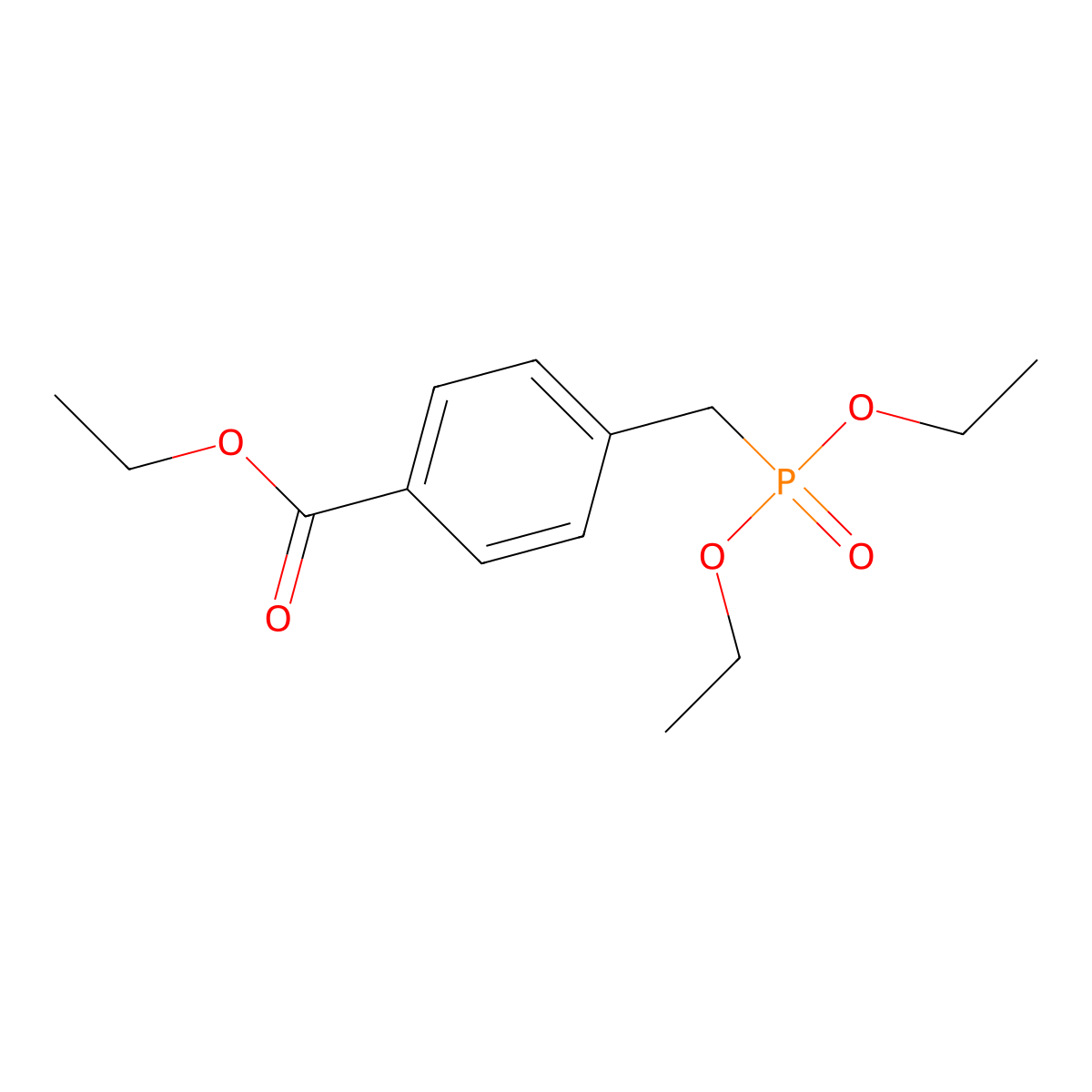 Ethyl 4-((diethoxyphosphoryl)methyl)benzoate molecular structure, CAS 71441-08-2