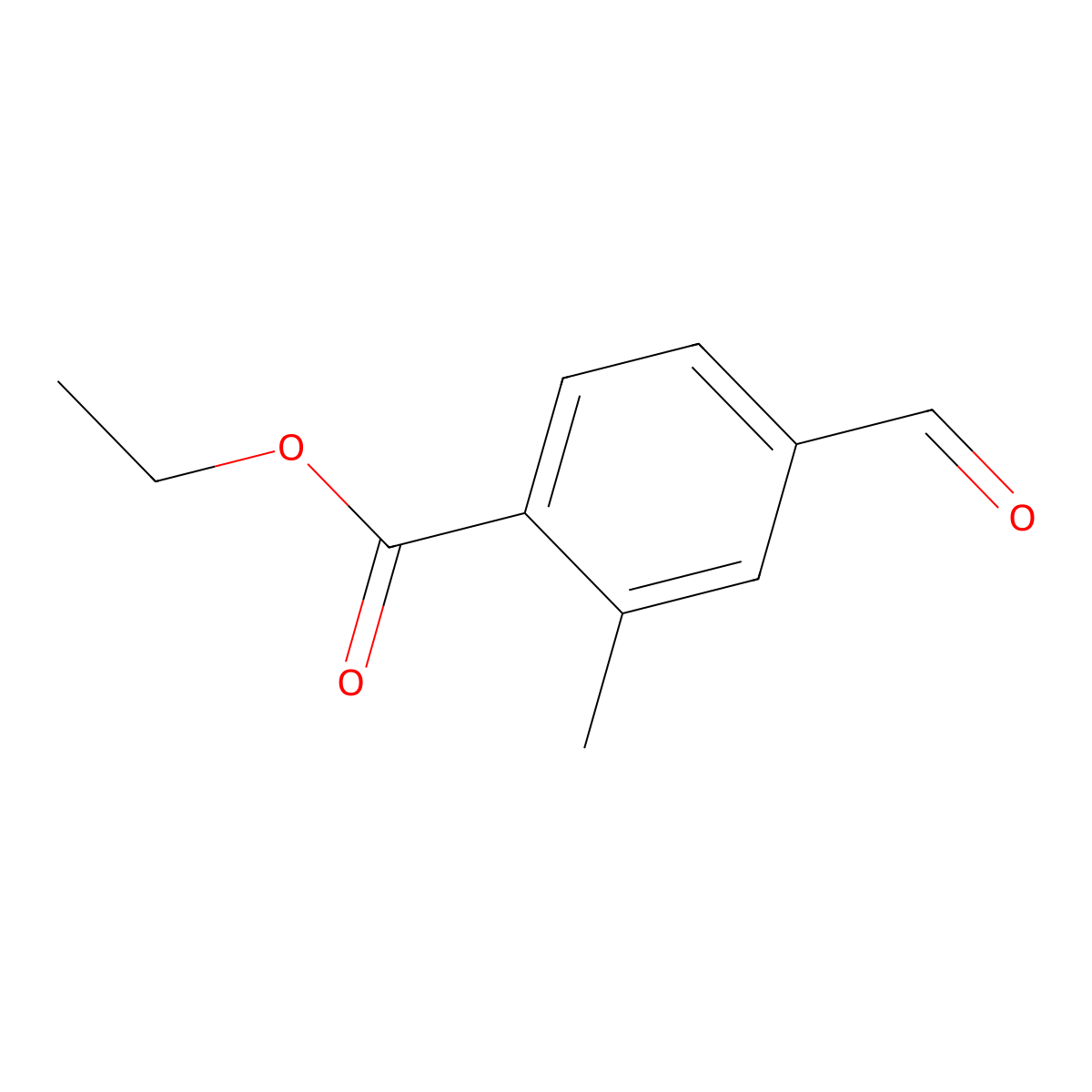 Ethyl 4-formyl-2-methylbenzoate molecular structure, CAS 71441-11-7