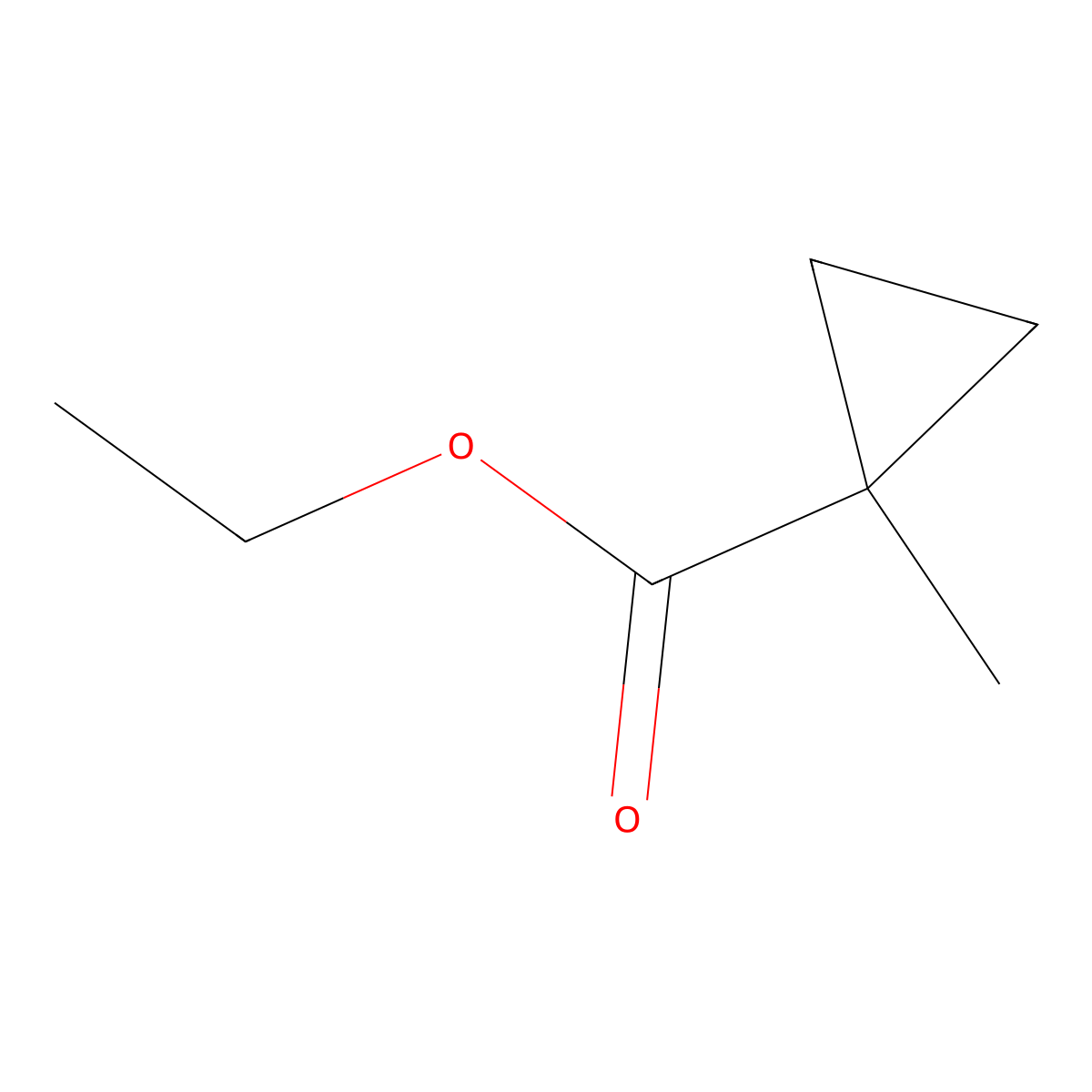 Ethyl 1-methylcyclopropanecarboxylate molecular structure, CAS 71441-76-4