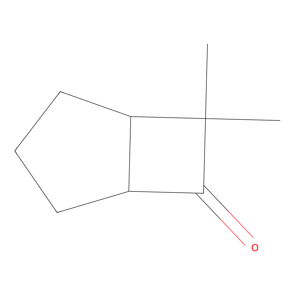 7,7-Dimethylbicyclo[3.2.0]heptan-6-one molecular structure, CAS 71444-25-2