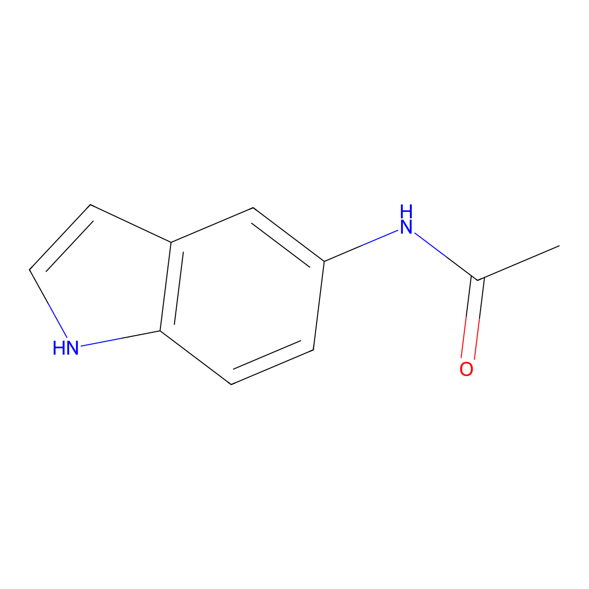 n-(1h-Indol-5-yl)acetamide molecular structure, CAS 7145-71-3