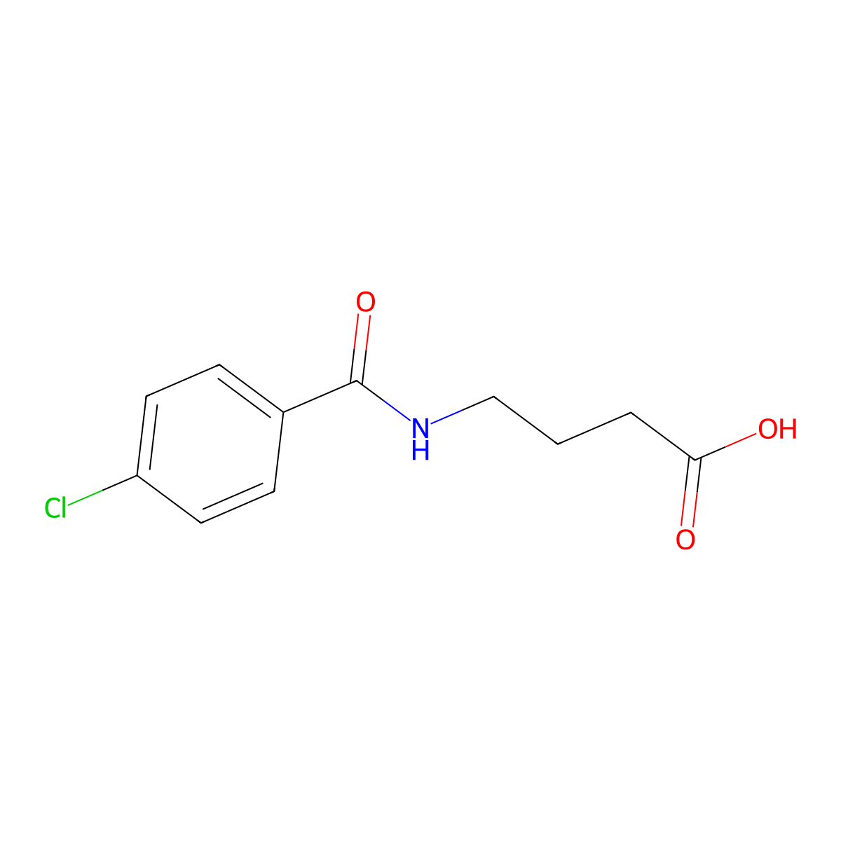 4-[(4-Chlorophenyl)formamido]butanoic acid molecular structure, CAS 71455-51-1
