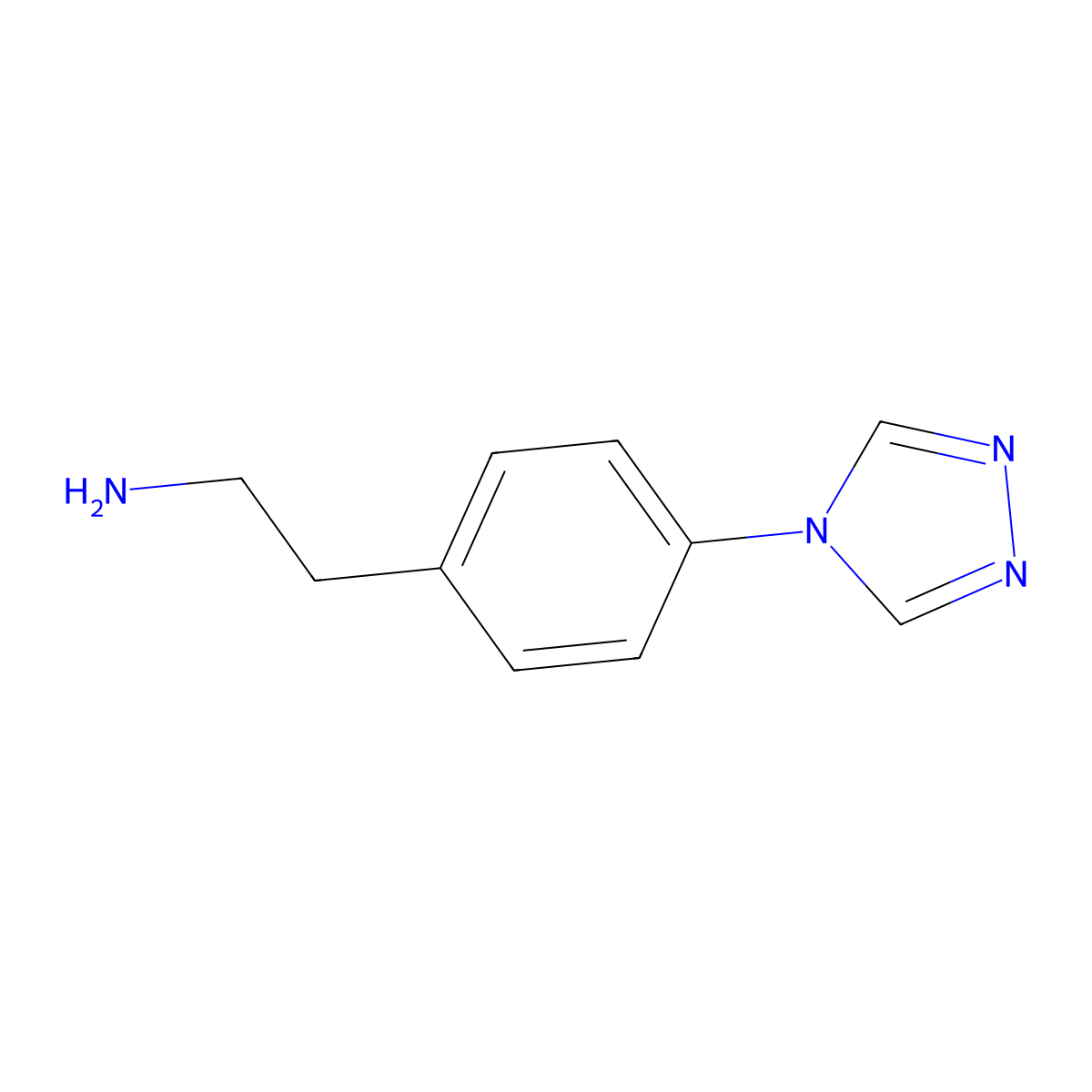 2-[4-(4H-1,2,4-Triazol-4-yl)phenyl]ethan-1-amine molecular structure, CAS 714568-70-4