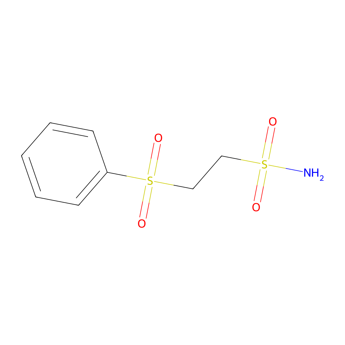 2-(Benzenesulfonyl)ethane-1-sulfonamide molecular structure, CAS 71458-89-4
