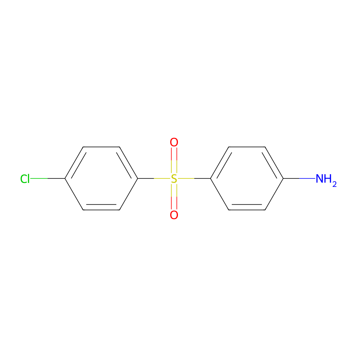 4-((4-Chlorophenyl)sulfonyl)aniline molecular structure, CAS 7146-68-1