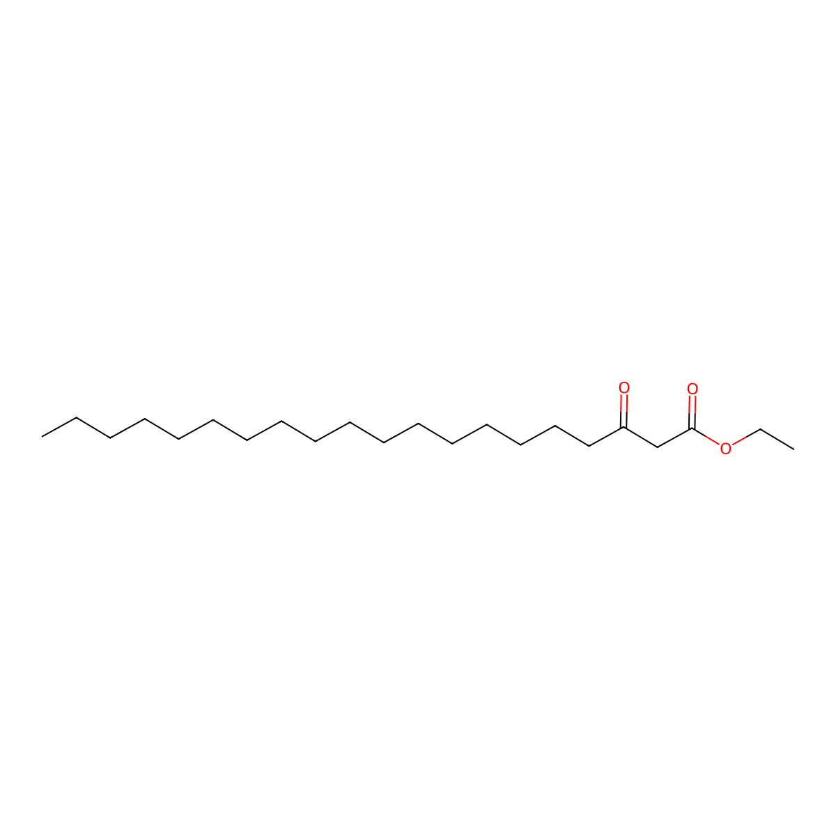 Ethyl stearoylacetate molecular structure, CAS 7146-82-9