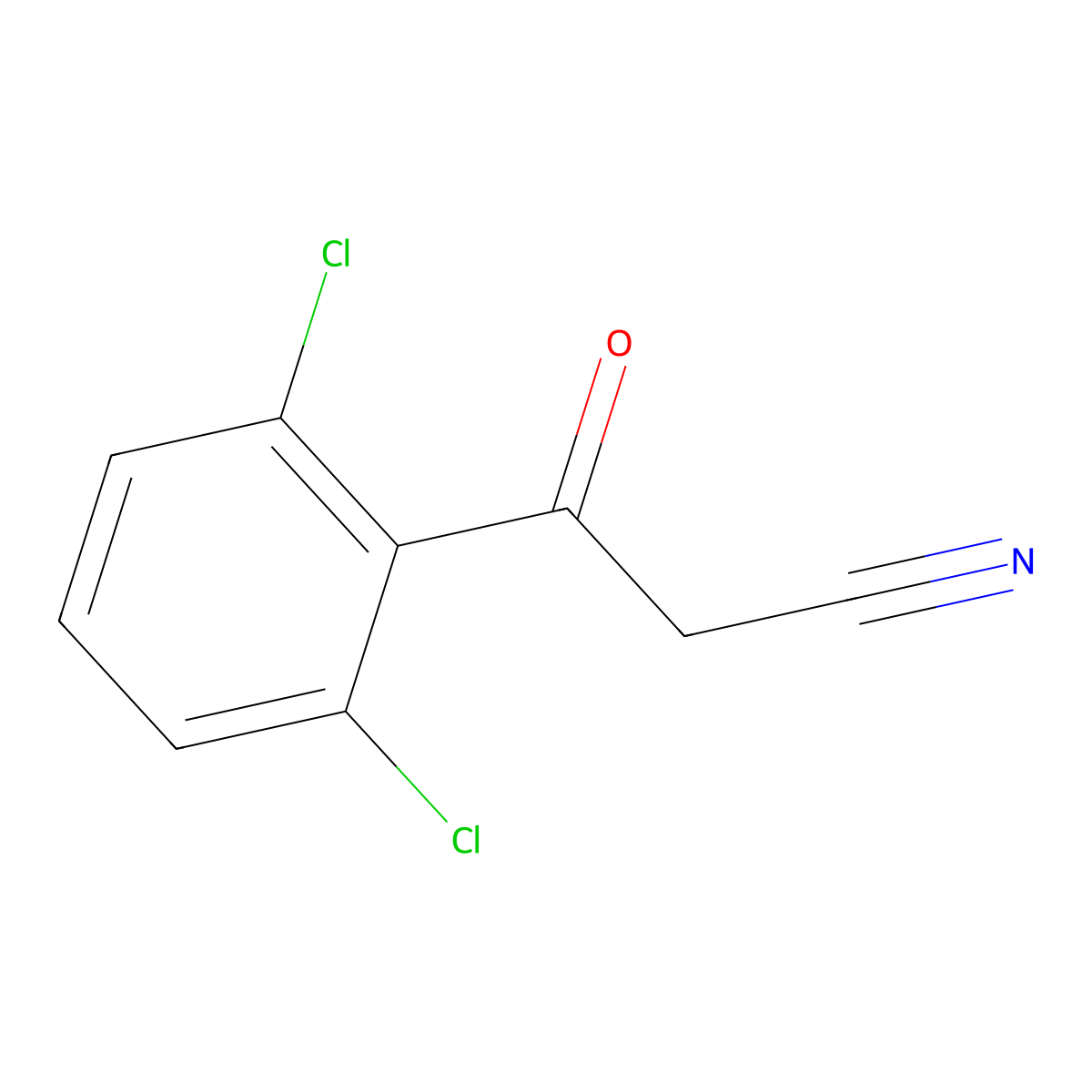 3-(2,6-Dichlorophenyl)-3-oxopropiononitrile molecular structure, CAS 71463-50-8
