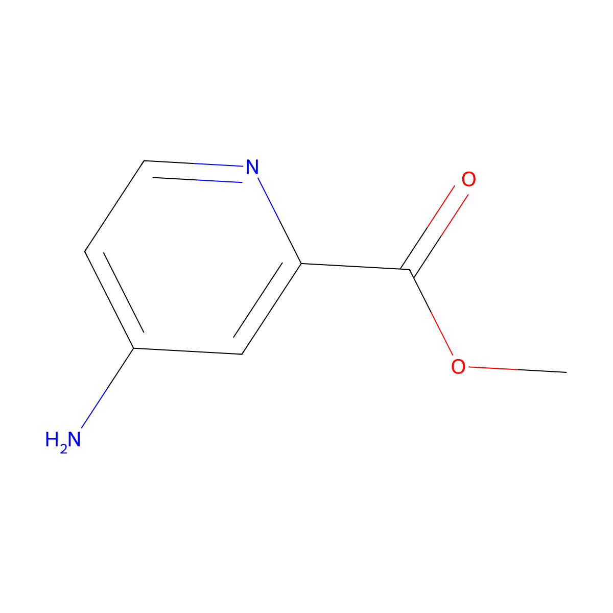Methyl 4-aminopyridine-2-carboxylate molecular structure, CAS 71469-93-7
