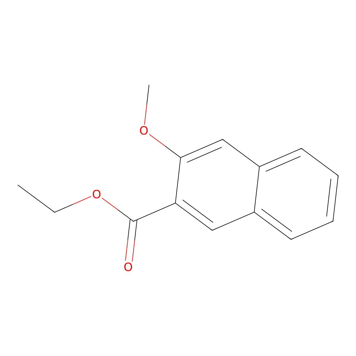 Ethyl 3-methoxy-2-naphthoate molecular structure, CAS 7147-28-6