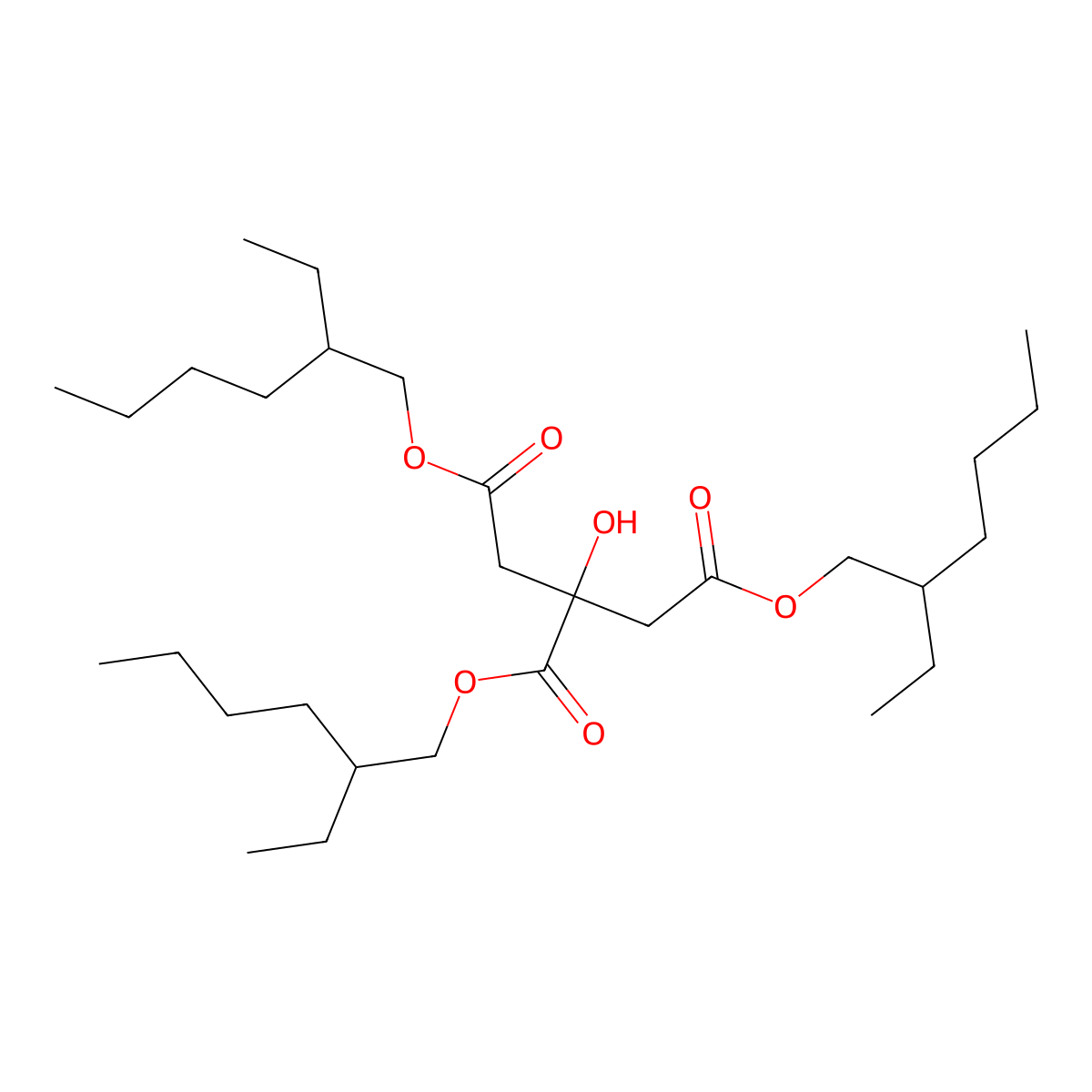 Triethylhexyl Citrate molecular structure, CAS 7147-34-4