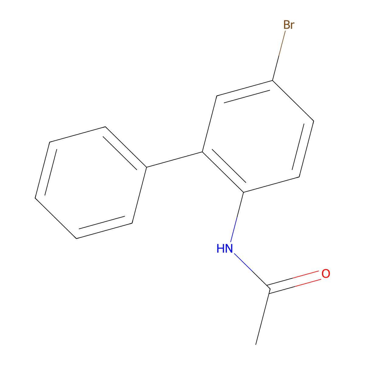 4'-Bromo-2'-phenylacetanilide molecular structure, CAS 7147-52-6