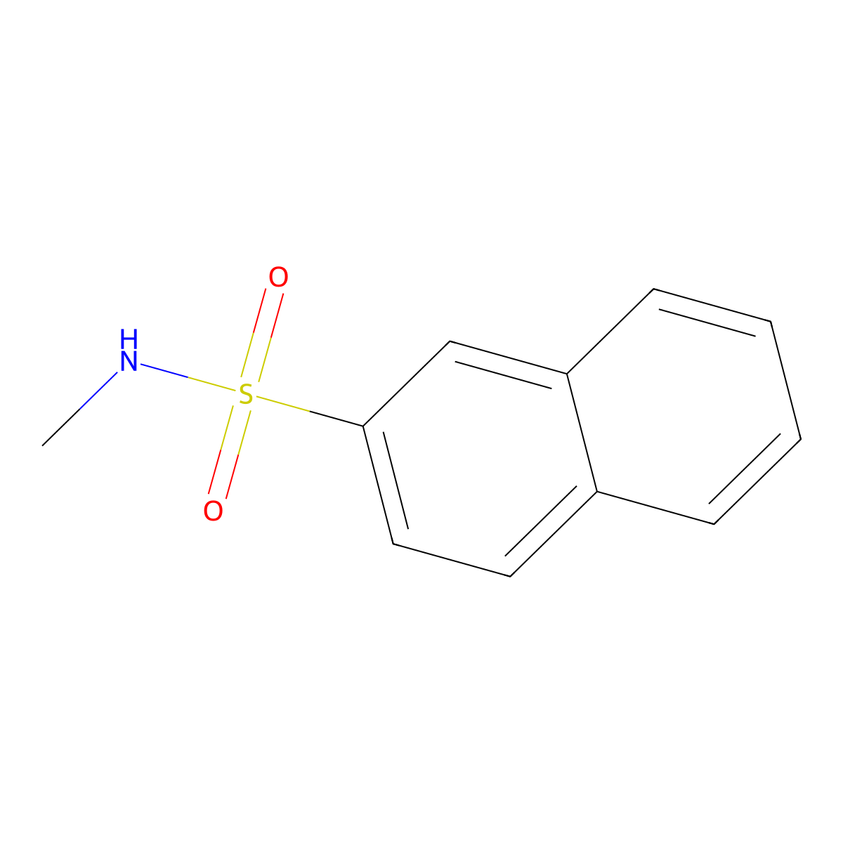 n-Methylnaphthalene-2-sulfonamide molecular structure, CAS 7147-68-4