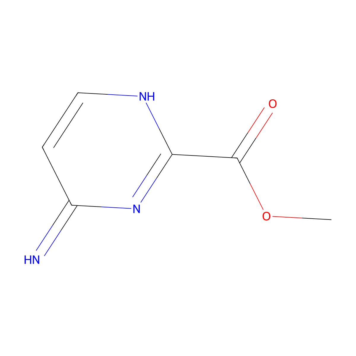Methyl 4-aminopyrimidine-2-carboxylate molecular structure, CAS 71470-40-1