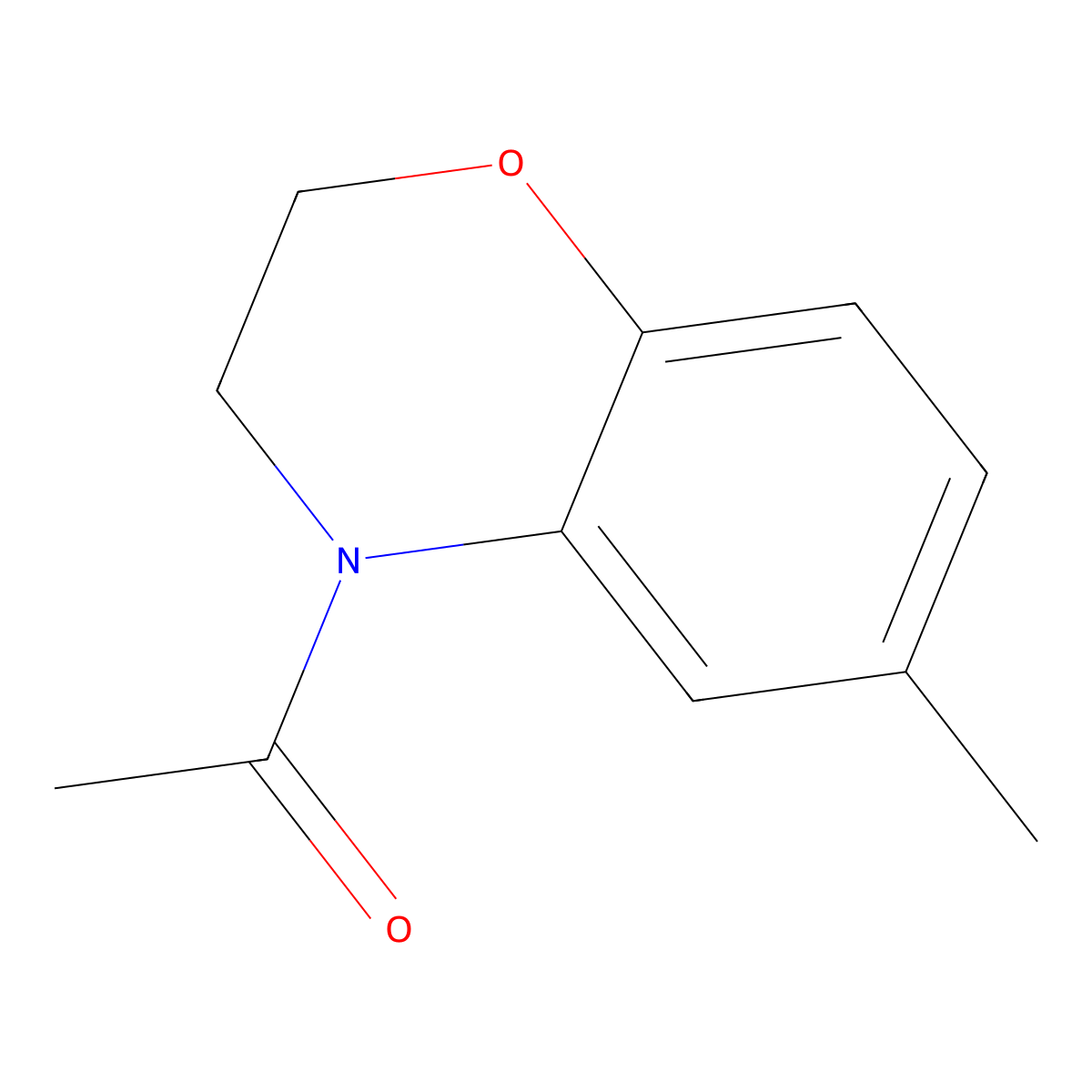 1-(6-Methyl-2,3-dihydro-4H-1,4-benzoxazin-4-yl)ethan-1-one molecular structure, CAS 71472-53-2