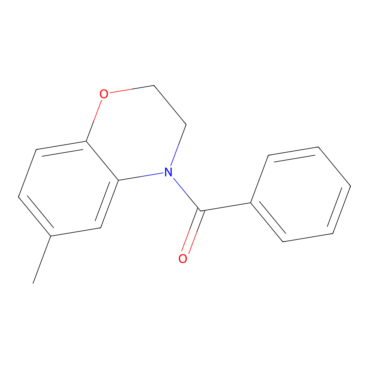 2H-1,4-Benzoxazine, 4-benzoyl-3,4-dihydro-6-methyl- molecular structure, CAS 71472-54-3