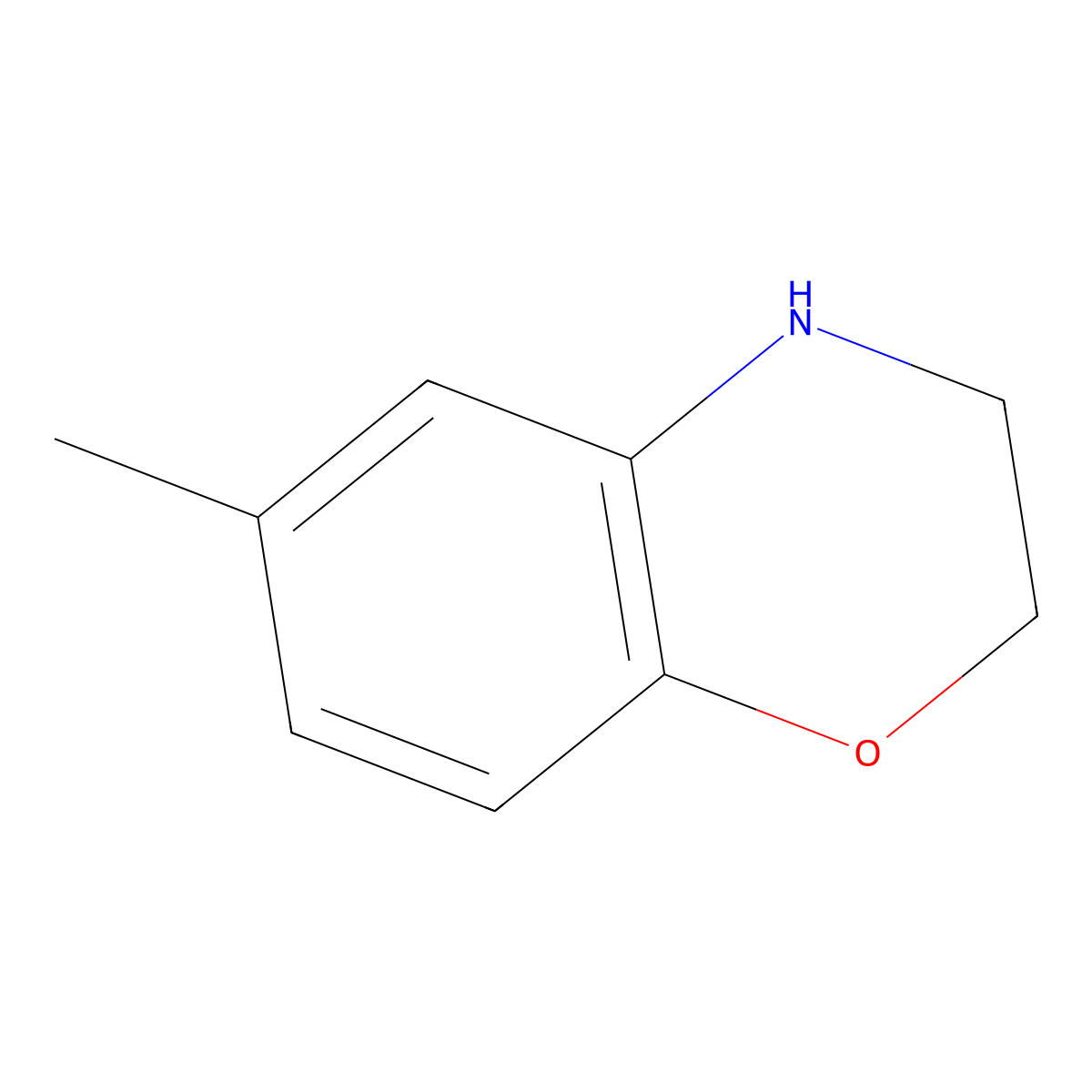6-methyl-3,4-dihydro-2H-1,4-benzoxazine molecular structure, CAS 71472-57-6