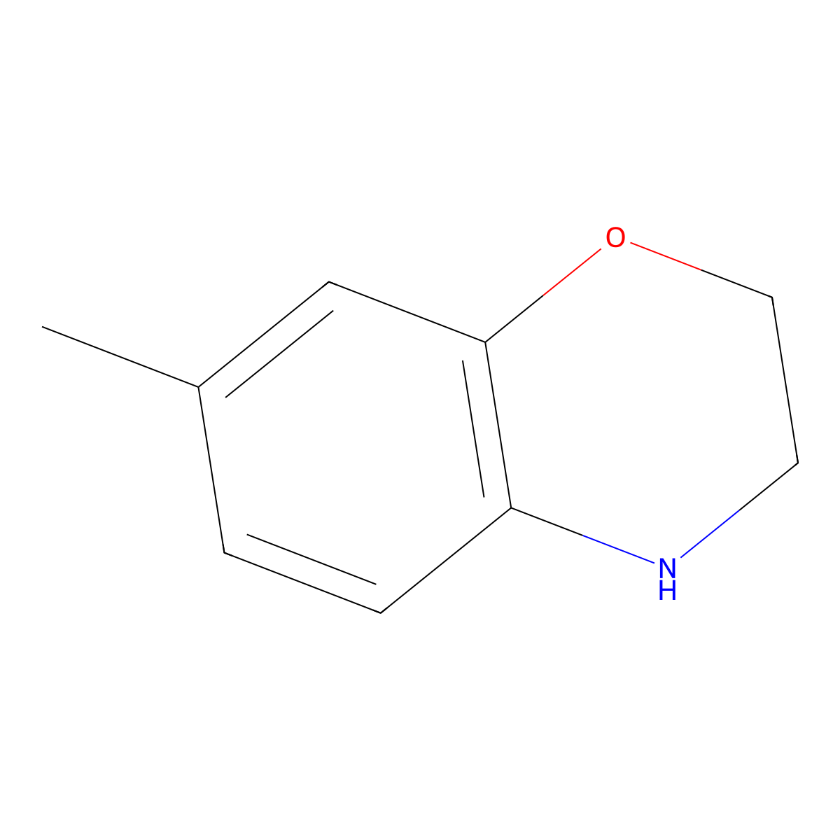 7-Methyl-3,4-dihydro-2H-1,4-benzoxazine molecular structure, CAS 71472-58-7