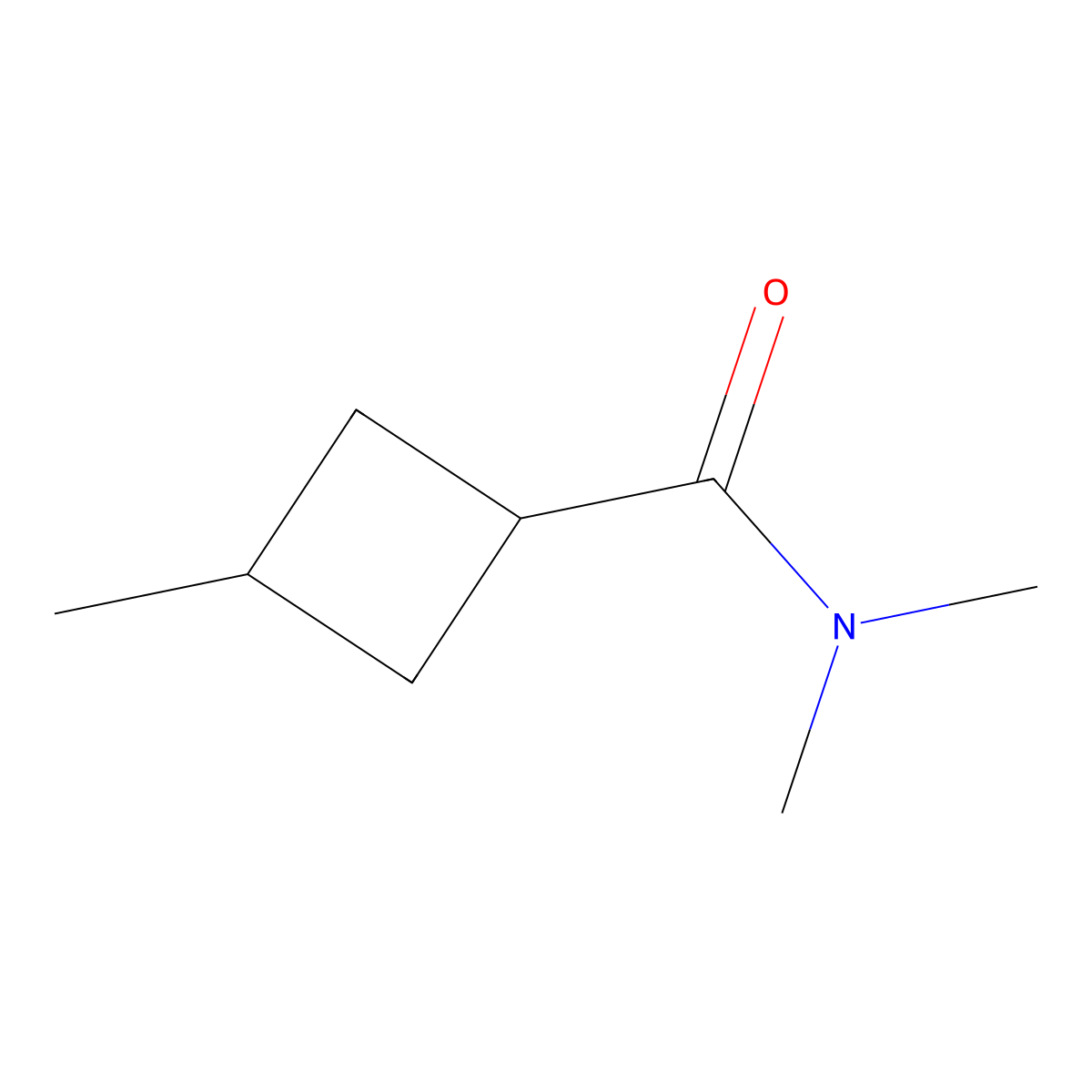 N,N,3-trimethylcyclobutane-1-carboxamide molecular structure, CAS 71473-97-7