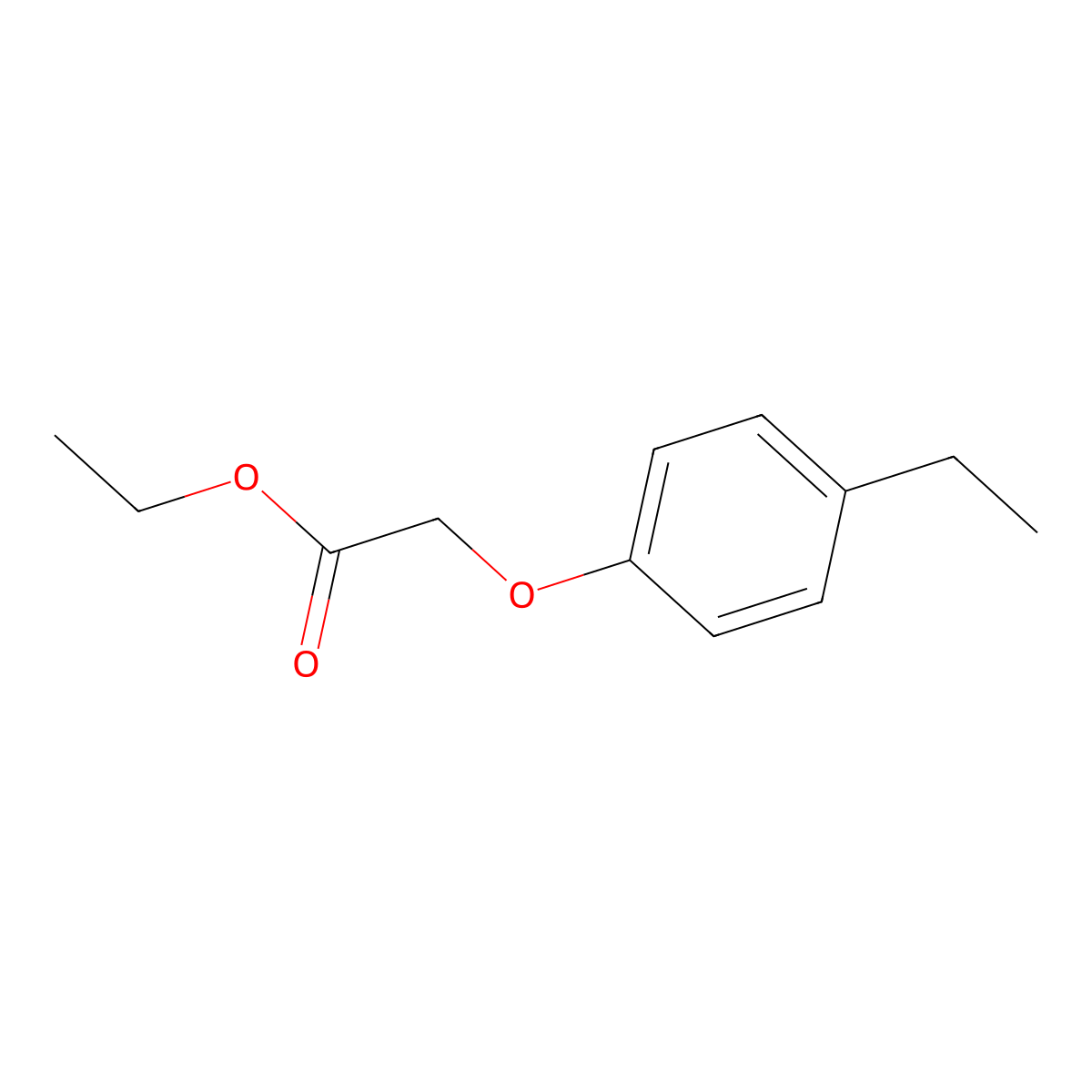 Ethyl 2-(4-ethylphenoxy)acetate molecular structure, CAS 71475-45-1