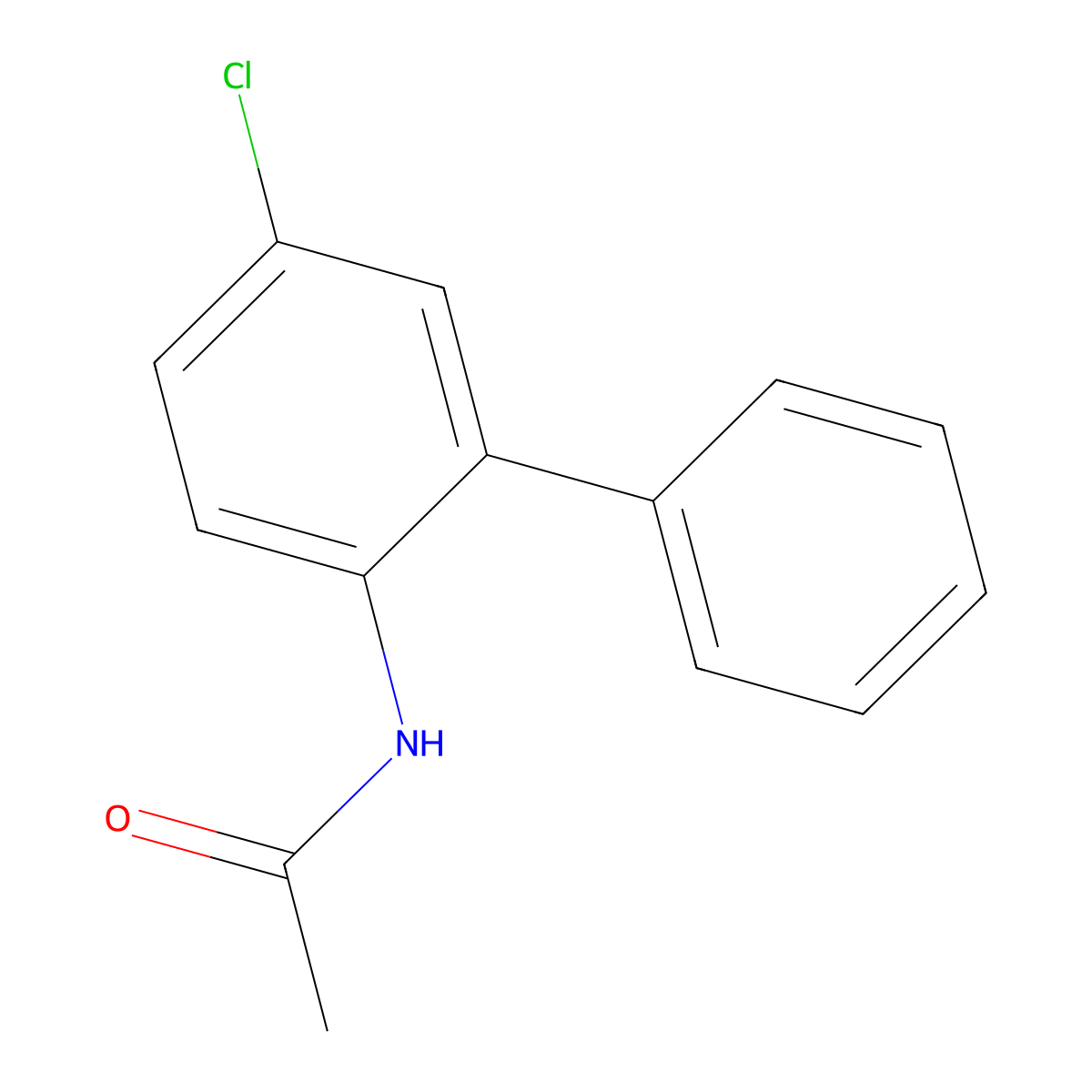 n-(5-Chlorobiphenyl-2-yl)acetamide molecular structure, CAS 7148-08-5