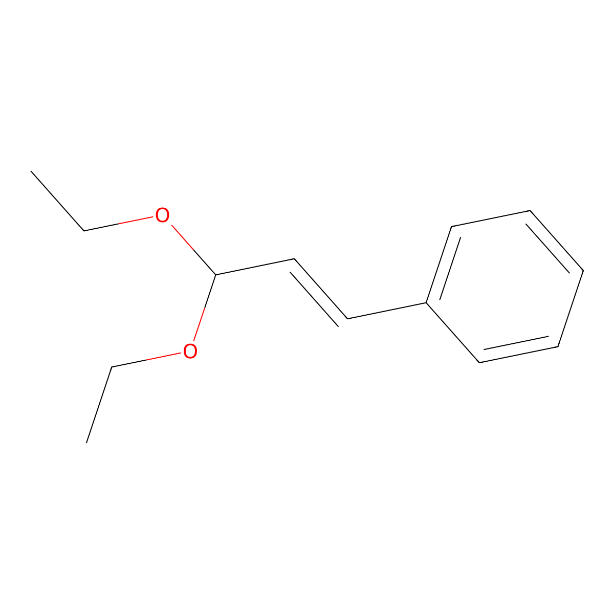 (3,3-Diethoxy-1-propen-1-yl)benzene molecular structure, CAS 7148-78-9