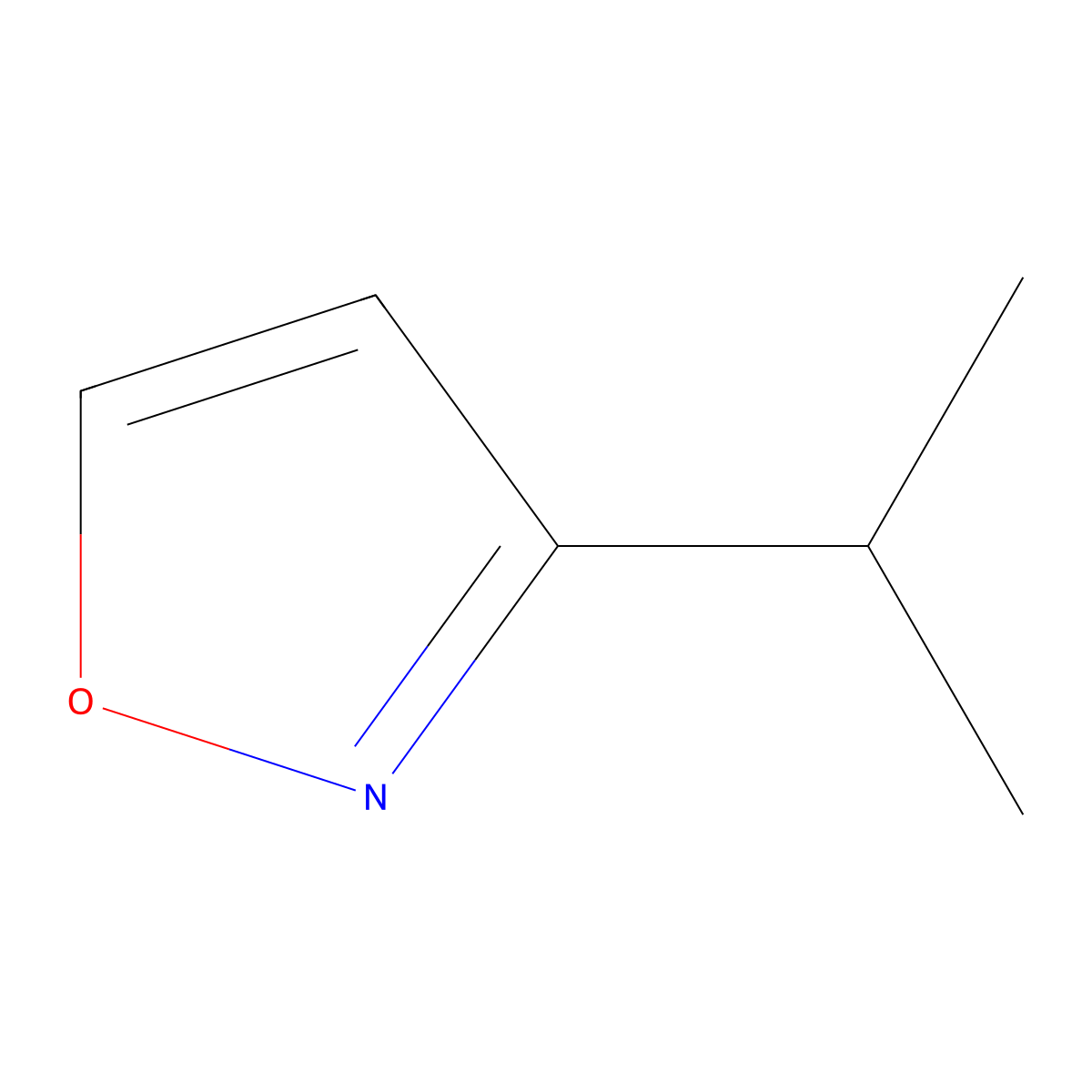 3-(Propan-2-yl)-1,2-oxazole molecular structure, CAS 71482-93-4