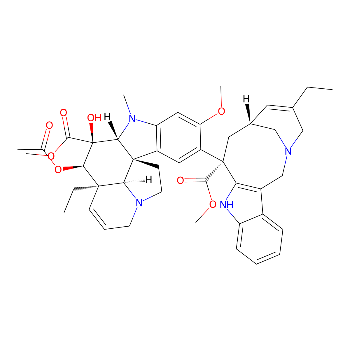 Vinorelbine molecular structure, CAS 71486-22-1