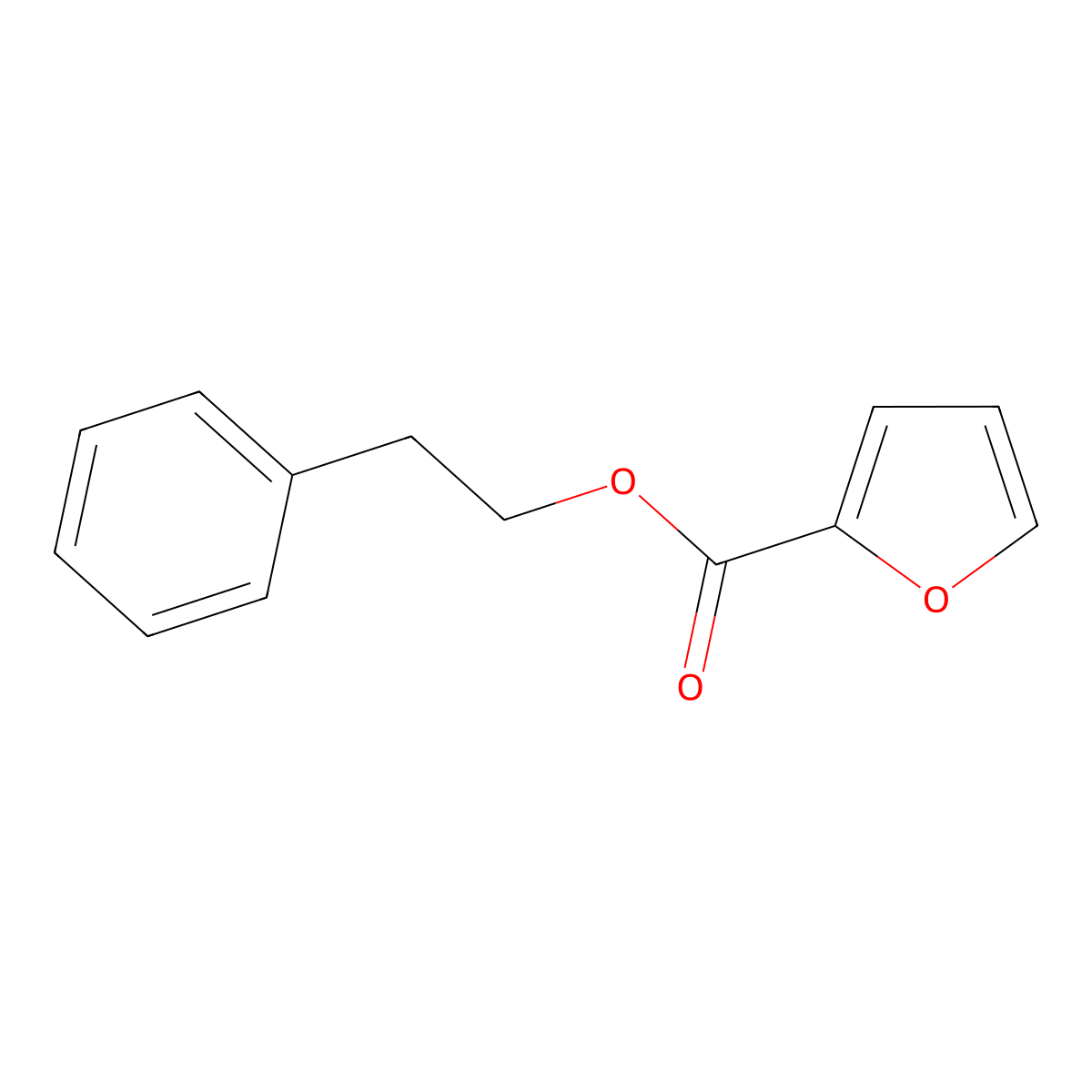 Phenethyl 2-furoate molecular structure, CAS 7149-32-8