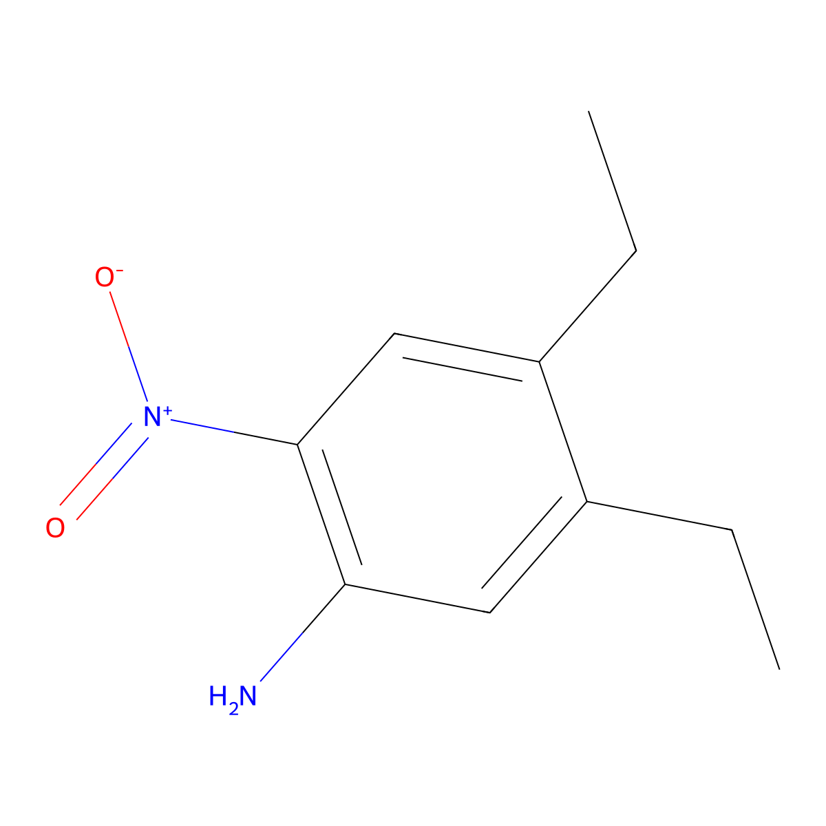 4,5-Diethyl-2-nitroaniline molecular structure, CAS 7149-71-5